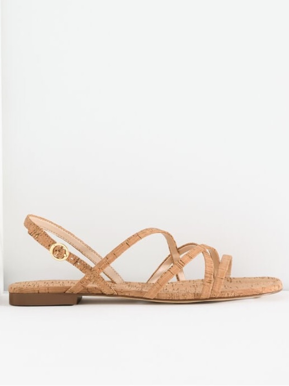 NWT Talbots LIANA STRAPPY CORK SANDAL FLATS - size 8